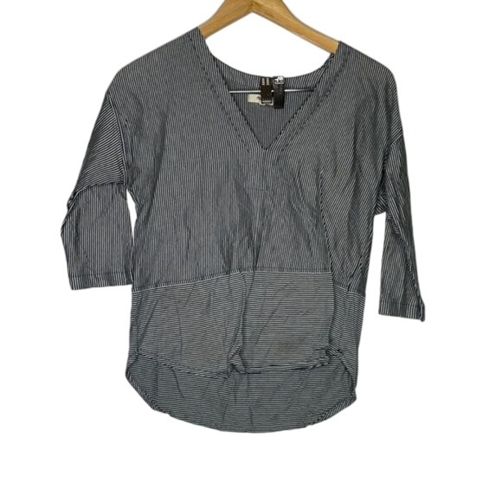 Madewell Striped Blouse Sz XS Blue/White